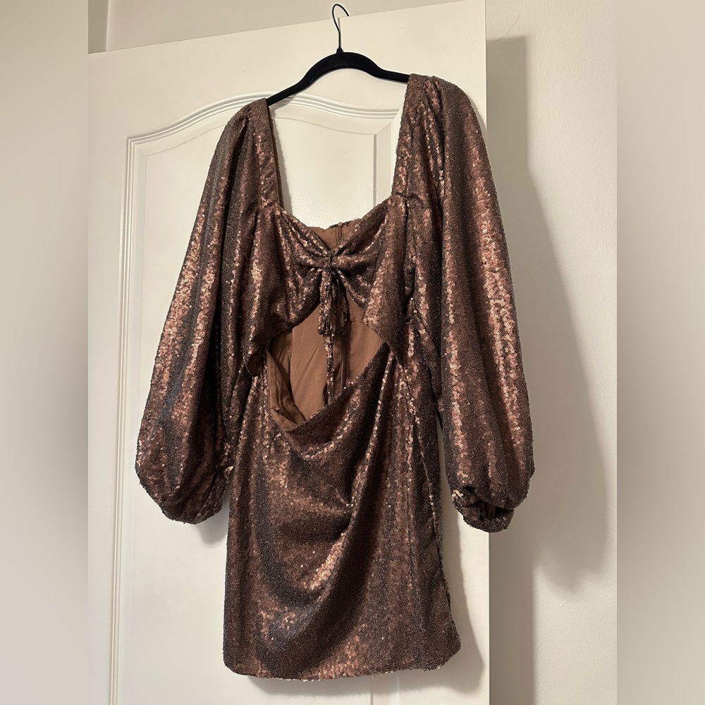 Sequin dress for the holidays! Worn once!
